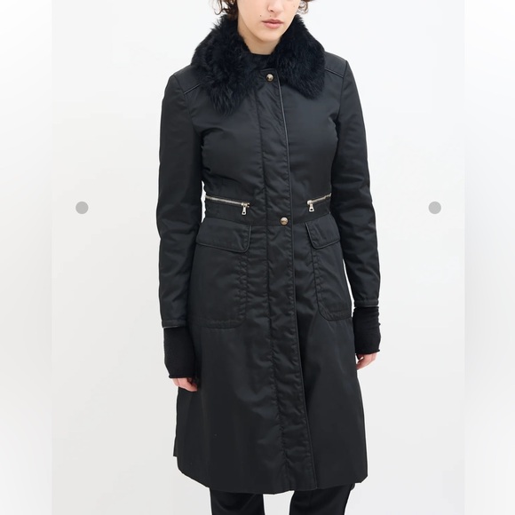 Prada Jackets & Blazers - Prada nylon & shearling coat